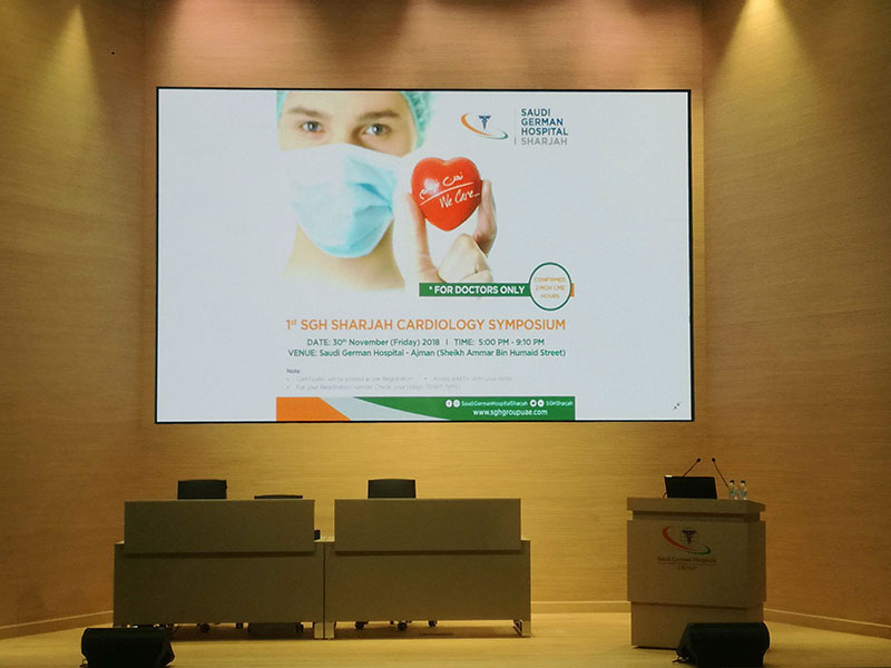 Saudi German Hospital Ajman | Auditorium Audio Video Solutions | Oasis Enterprises